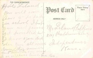 High School Bartlesville Oklahoma 1910c postcard