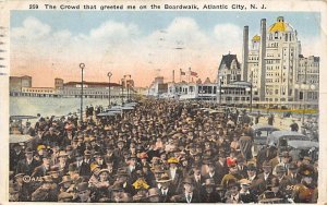 The Crowd That Greeted Me On The Boardwalk Atlantic City NJ 