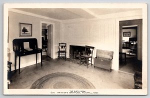 Haverhill MA Whittiers Birthplace Birth Room RPPC Postcard A37