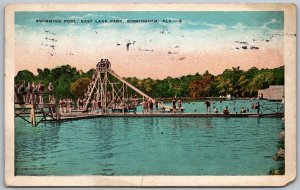 Birmingham Alabama 1931 Postcard Swimming Pool East Lake Park