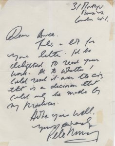 Peter Murray Radio 1 2 DJ Full Hand Written Signed Vintage Letter