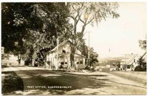 Duanesburg NY Dirt Post Office RPPC Real Photo Postcard