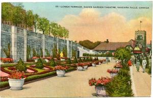 Lower Terrace of Oakes Garden Theater - Niagara Falls, Ontario, Canada pm 1940