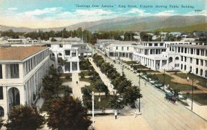 KINGSTON, Jamaica  KING STREET SCENE~Bird's Eye View   c1910's Postcard