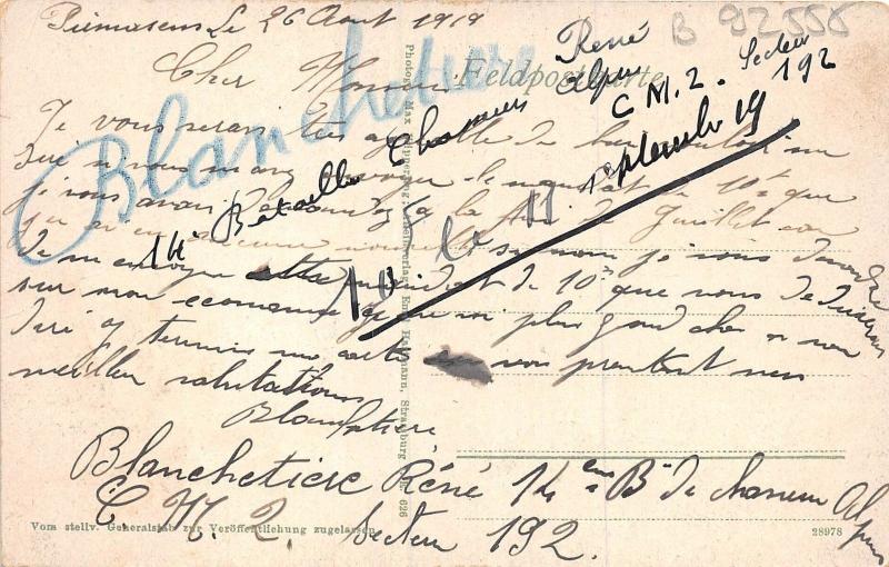 B92555 westlicher kriegsschauplatz grab bei biesping germany