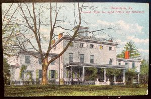 Vintage Postcard 1901+ Forrest Home for Aged Actors & Actresses Philadelphia PA