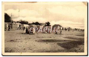 Old Postcard La Bernerie A Corner of the Beach