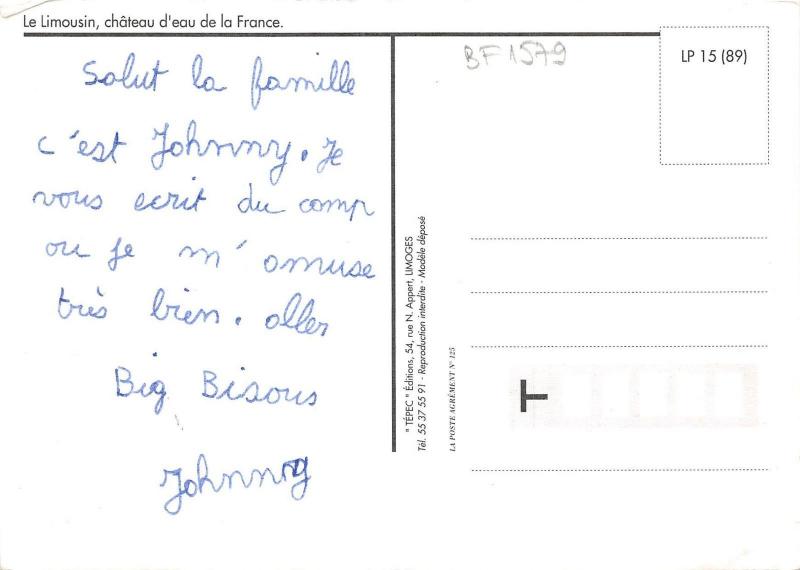 BF1579 Le limousin chateau d eau de la france  France