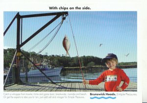 Australia Postcard - Fishing at Brunswick Heads - Ref TZ12