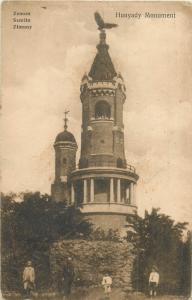 Serbia Zemun Semlin Zimony Hunyady Monument military censor postcard 1910s