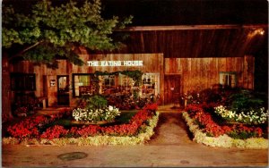 Vtg North Conway New Hampshire NH The Eating House Restaurant Chrome Postcard