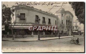 Tunisia Old Postcard Tunis theater