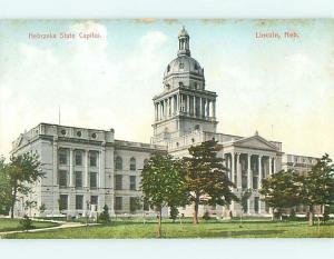 Unused Divided-Back STATE CAPITOL BUILDING Lincoln Michigan MI t5990