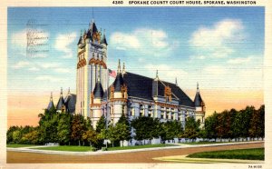 Spokane, Washington - The Spokane County Court House - in 1942