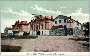 LEAVENWORTH, KS Kansas    US MILITARY PRISON    c1910s   Postcard