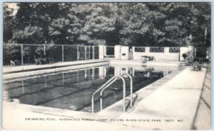 TROY, Missouri MO   Cuivre River State Park SHERWOOD FOREST CAMP Pool  Postcard