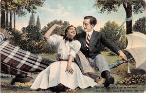 Romance Couples Postcard