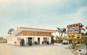 Ol-English Fish N' Chips Diner Roadside Pepsi Tampa, FL c1960s Vintage Postcard