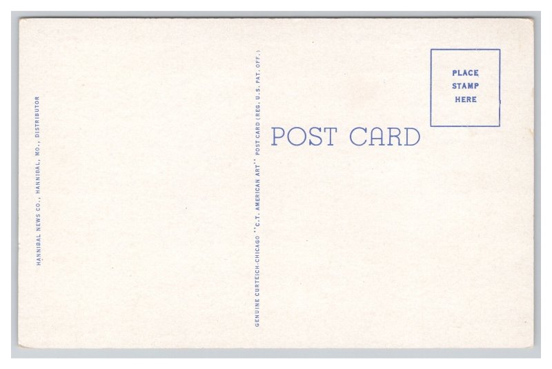 Hannibal Missouri Mark Twain At His Boyhood Home Postcard