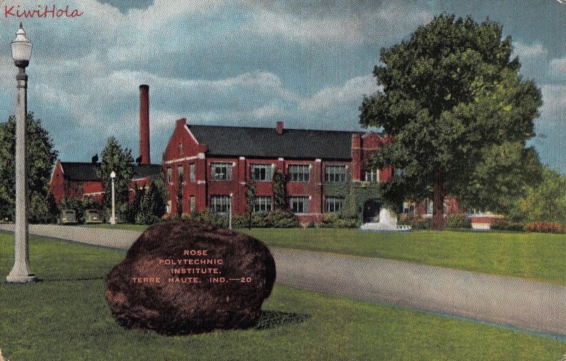 Postcard Rose Polytechnic Institute Terre Haute IN