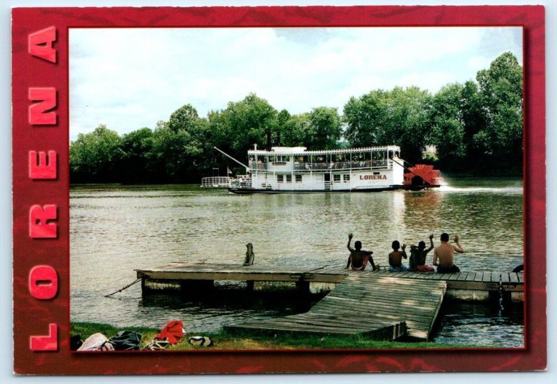 ZANESVILLE, Ohio OH ~ Sternwheeler THE LORENA River Boat  4x6 Postcard