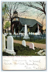 1906 Old Swedes Church Cemetery Wilmington Delaware DE Antique Vintage Postcard