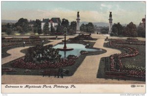 Entrance to Highlands Park, Pittsburg, Pennsylvania, 10-20s