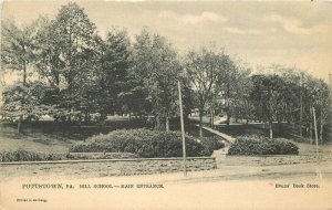 Pennsylvania Pottstown High School Main Entrance Evans Tuck Postcard 22-4343