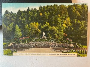 Vintage Postcard 1930-45 Shrine of Our Lady of Grace Route 3 Colebrook NH