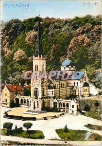 Postcard Modern Domremy la Pucelle (Vosges) Aerial view National Basilica of ...