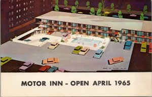 Warwick St. Louis Motor Inn Open April 1965 Postcard PC562