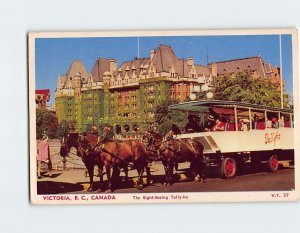 Postcard The Sight Seeing Tally ho Victoria Canada