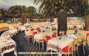 New York City Tropical Restaurant Hurricane Interior Antique Postcard K99691