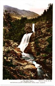 WATERTON AB - Twin Falls Hell Roaring Canyon Hand Colored 