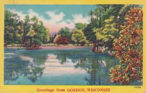 Wisconsin Greetings From Gordon 1952