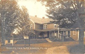 Hanover ME Hanover Inn and Post Office  RPPC Postcard