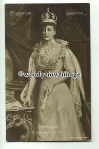 r0593 - Queen Mary wife of King George V - postcard 