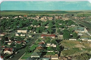 Chrome AERIAL VIEW Rawlins - Near Laramie & Rock Springs Wyoming WY AH9186