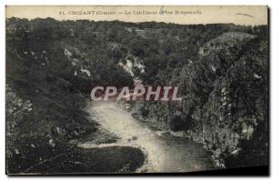 Old Postcard Crozant the Confluence and Bregeauds