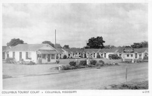Columbus Mississippi Columbus Tourist Court Office Vintage Postcard AA57262