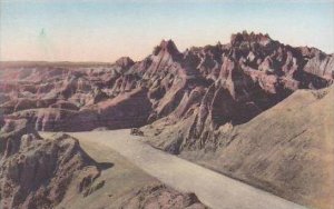 South Dakota Wall Going Up To The Pinnacles Badlands National Monument Albertype