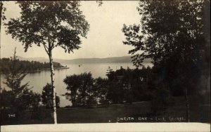 Lake George New York NY Oneita Bay Real Photo c1910 Vintage Postcard