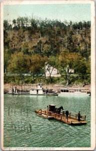 Kentucky High Bridge Ferry Riverboat c1907 Detroit Pub Postcard Rome GA JC2