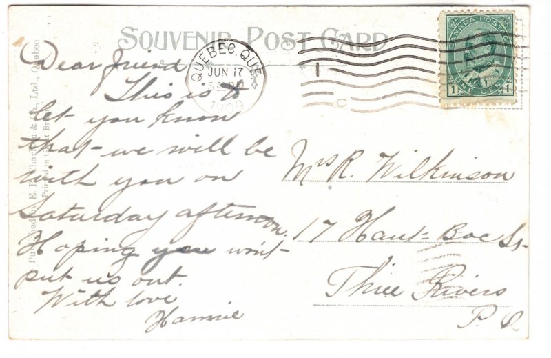 Regatta Lake, St Joseph, Quebec, Used 1909