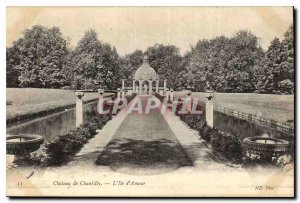 Old Postcard Chateau de Chantilly the Love Island