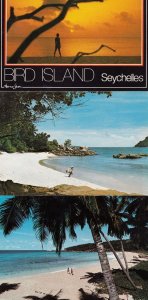 Bird Island Seychelles 3x Postcard s