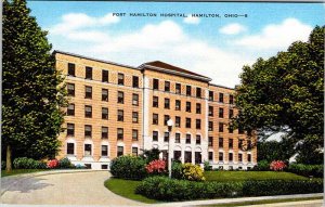 Postcard HOSPITAL SCENE Hamilton Ohio OH AM2286