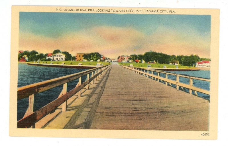 FL - Panama City. Municipal Pier looking toward City Park