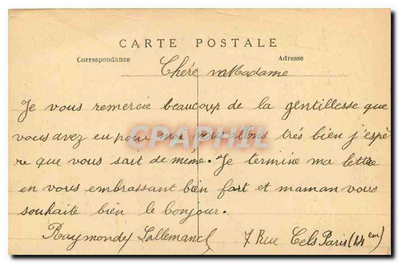 Old Postcard Paris Elysees Rond Point Chamos