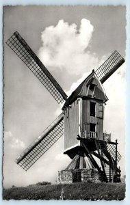 RPPC Standaardkorenmolen De hoop te Roosendaal windmill NETHERLANDS Postcard